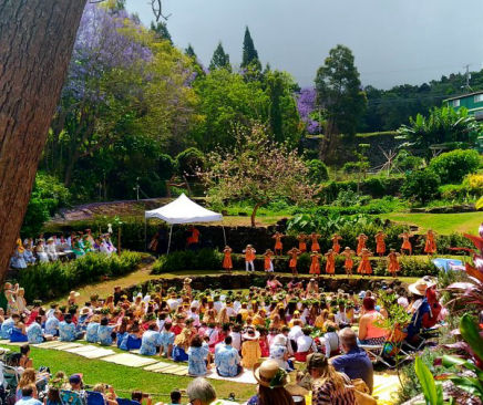 Lei Day at Haleakalā Waldorf School in Maui, Hawaii